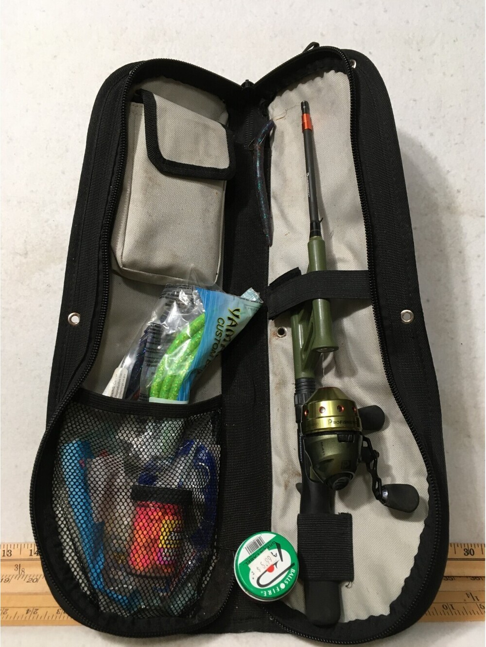 ProFISHiency M-411 Spincast Fishing combo with case and extras